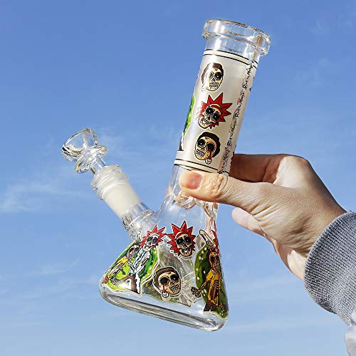 The7boX Water Bong Glass Bongs for Smoking 14mm Green Oil Rig Pipes with  Percolator? - : : Home & Kitchen