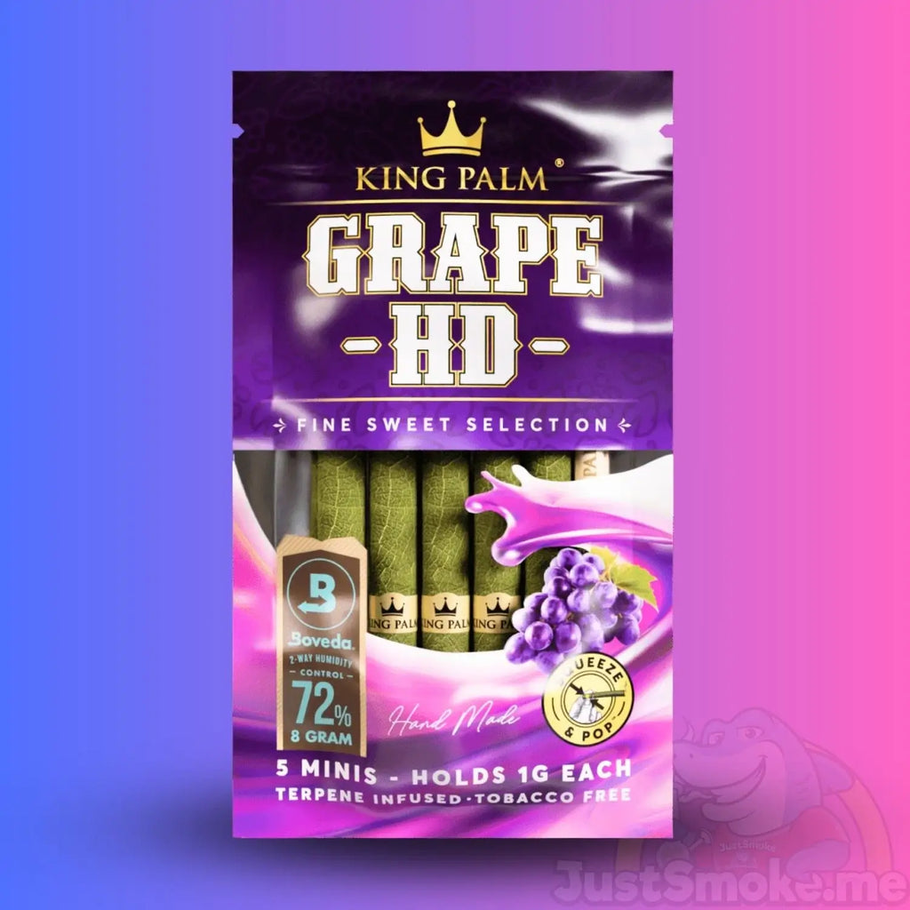 5 Grape HD | Cordia Leaf / Blunt Wraps & Pre Rolls - King Palm