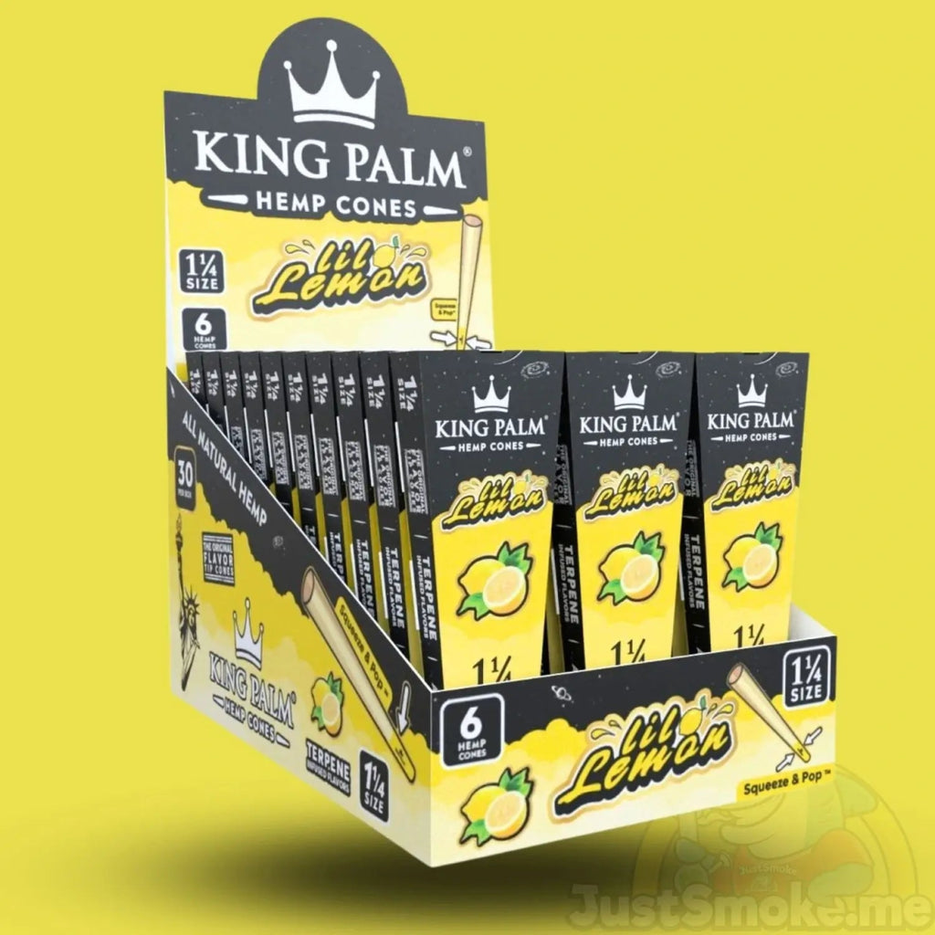 6 Lil Lemon | Pre Rolled | Hemp Cones & Blunts - King PalmJustSmoke.Me