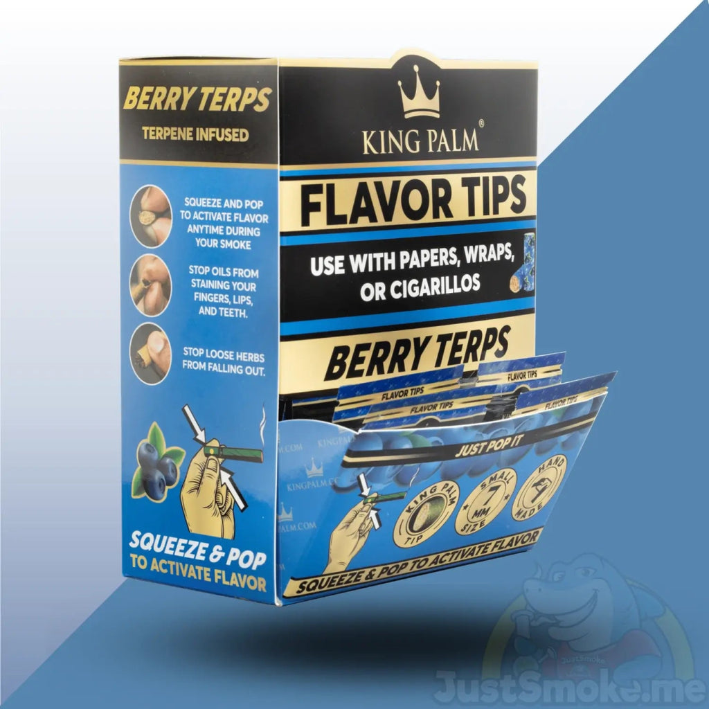 Berry Terps | Flavoured Filter Tips | 7mm | Squeeze & Pop - King PalmJustSmoke.Me