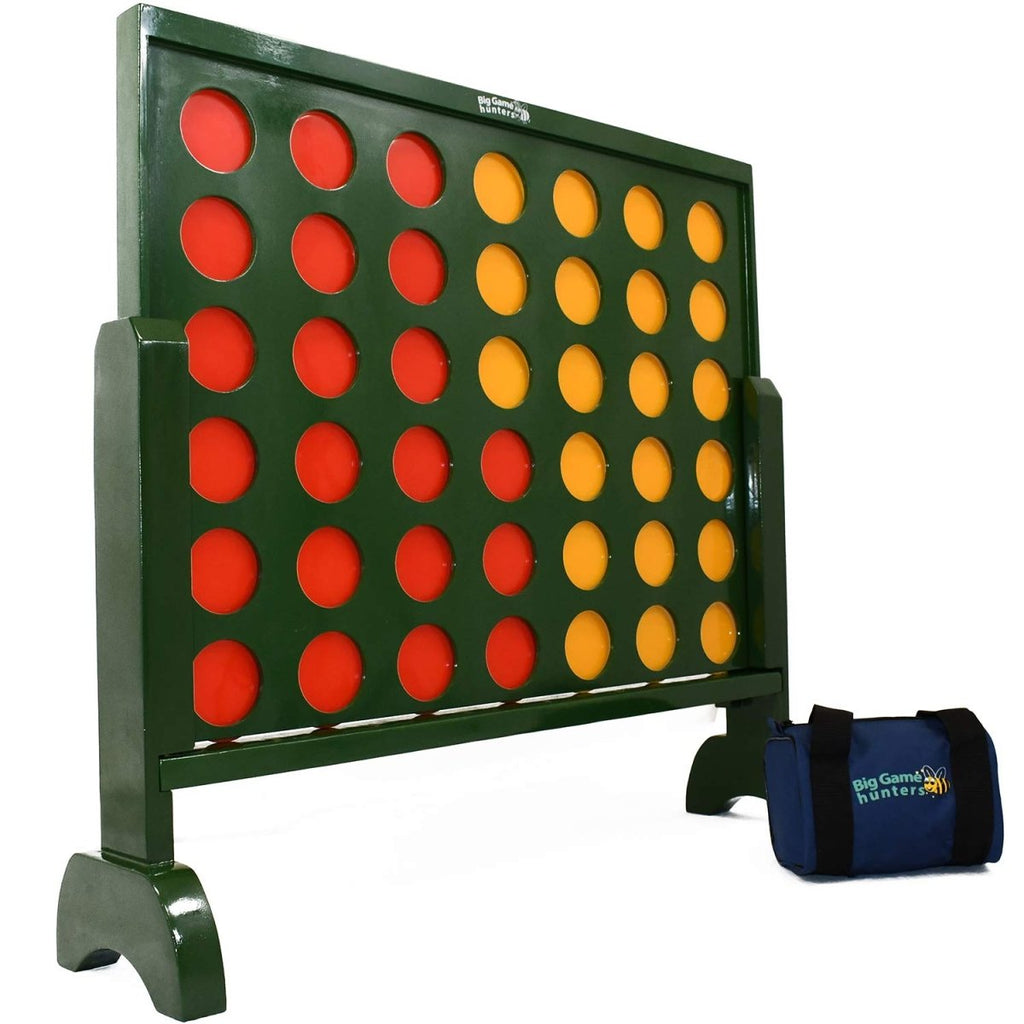 Big Game Hunters 517 Jumbo 4 in a Row Wooden Giant Connect 4 Counters Garden Game, 75 Centimetres TallJustSmoke.Me