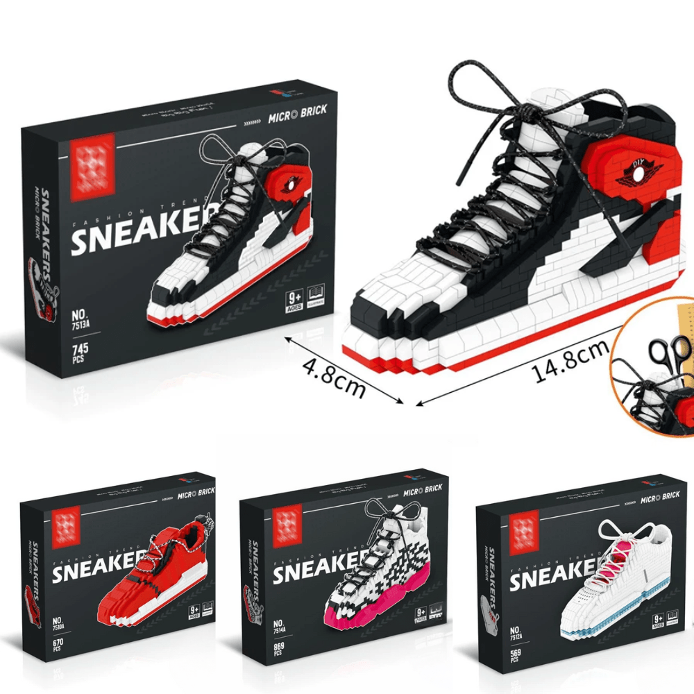 Build a Sneaker | 500 - 800pcs Model Building Kits - Quick Stack Bricks - 4 New StylesJustSmoke.Me