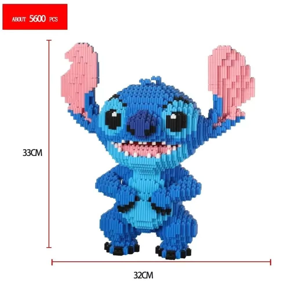 Cute Popular Blue Alien | Model Building Kit | 5,600 Interlocking Bricks | Epic FunJustSmoke.Me