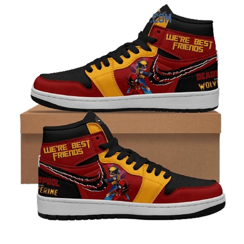 Deadpool & Wolverine | New High - Tops | Custom Fashion Trainers | Cartoon / Movie / Gamers.JustSmoke.Me