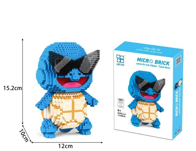 Dope Squirtle : 2100+pc Fun Model Building Set - Interlocking Brick KitJustSmoke.Me