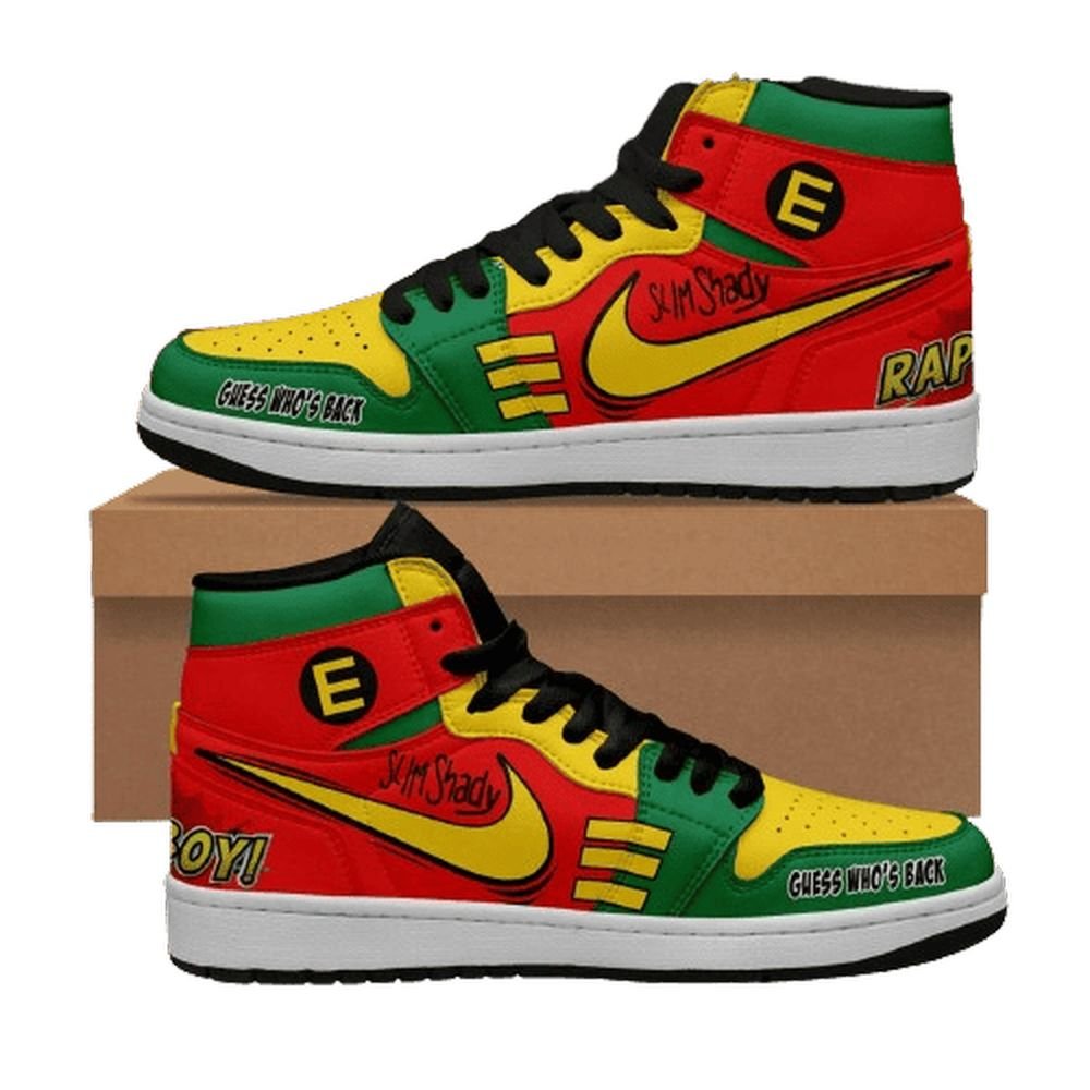 Eminem - Robbin | High - Tops / Custom Shoes | Unisex Fashion Trainers | Cartoon / Movie / Gamers.JustSmoke.Me