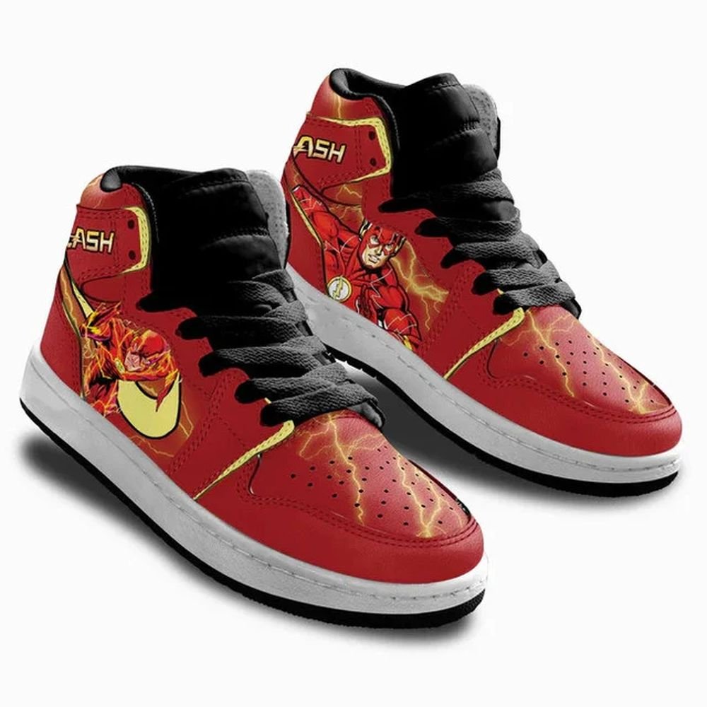 Flash | New High - Tops | Custom Fashion Trainers | Cartoon / Movie / Gamers.JustSmoke.Me