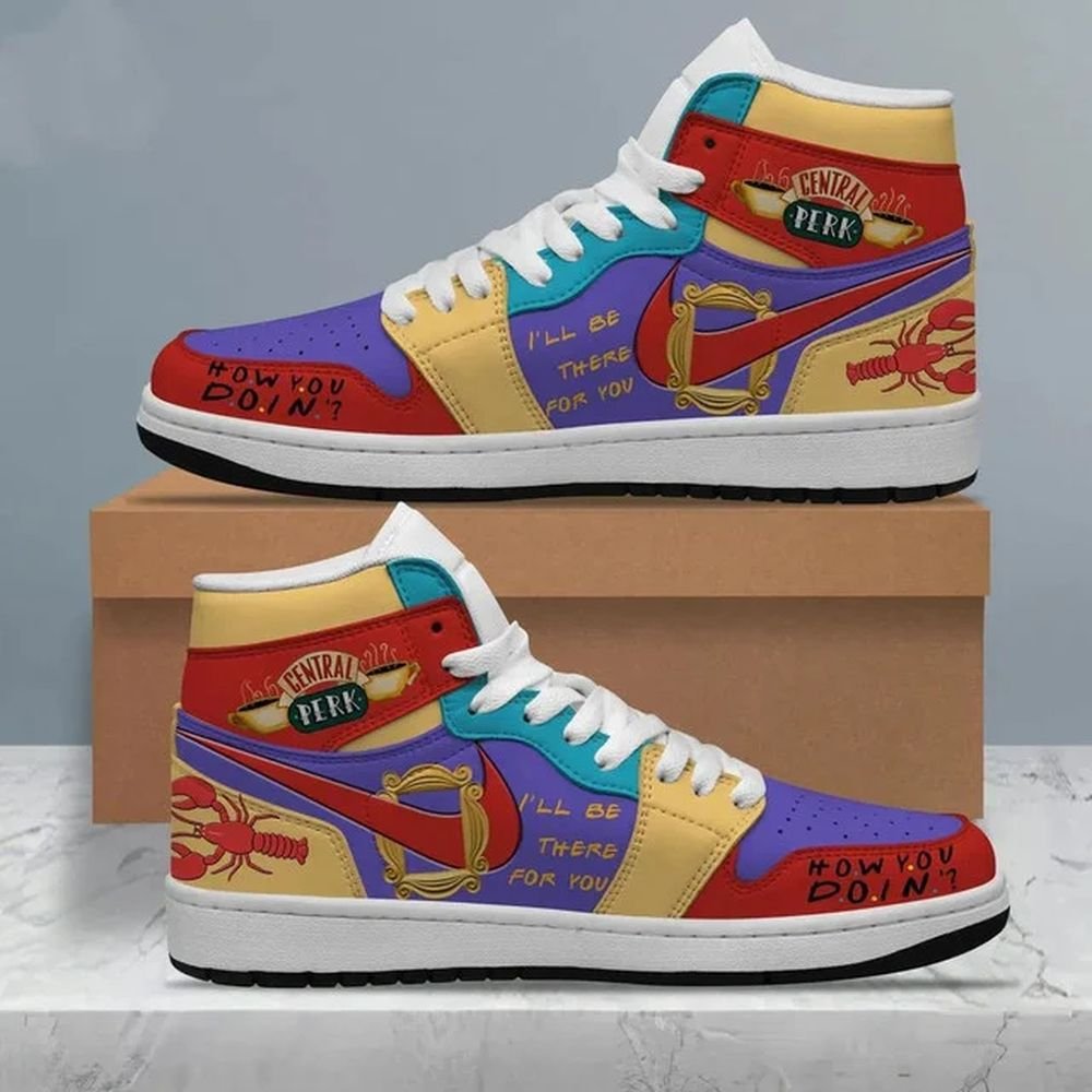 Friends Central Perk Caffe | New High - Tops | Custom Fashion Trainers | Cartoon / Movie / Gamers.JustSmoke.Me