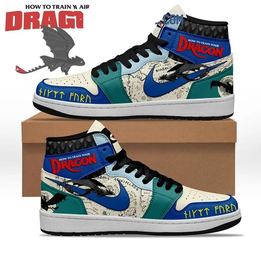 How To Train You Dragon | High - Tops / Custom Shoes | Unisex Fashion Trainers | Cartoon / Movie / Gamers.JustSmoke.Me