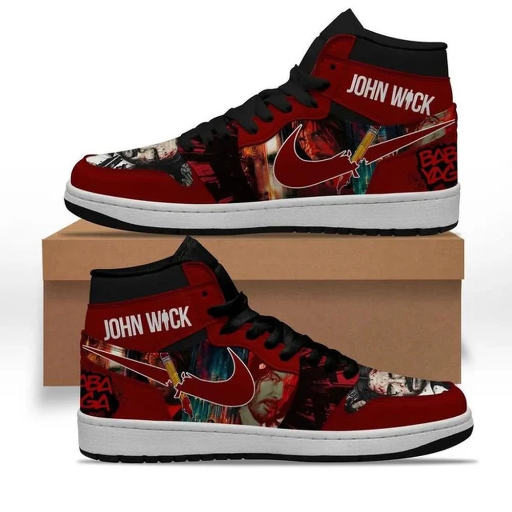 John Wick | High - Tops / Custom Shoes | Unisex Fashion Trainers | Cartoon / Movie / Gamers.JustSmoke.Me