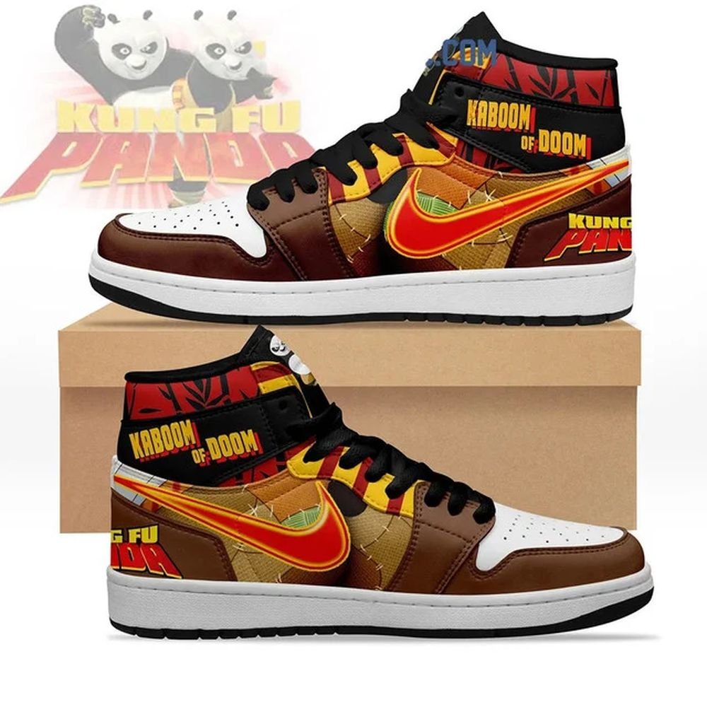 Kung Foo Panda | High - Tops / Custom Shoes | Unisex Fashion Trainers | Cartoon / Movie / Gamers.JustSmoke.Me