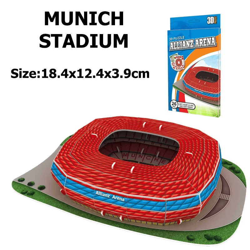 Miniature Famous Football Stadiums - 3D DIY Puzzle - World Football Game GiftsJustSmoke.Me