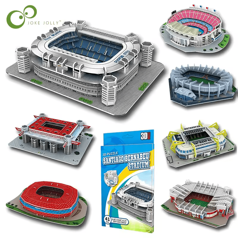 Miniature Famous Football Stadiums - 3D DIY Puzzle - World Football Game GiftsJustSmoke.Me