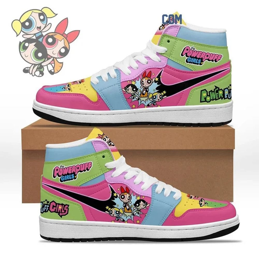 Power Puff Girls Team | New High - Tops | Custom Fashion Trainers | Cartoon / Movie / Gamers.JustSmoke.Me