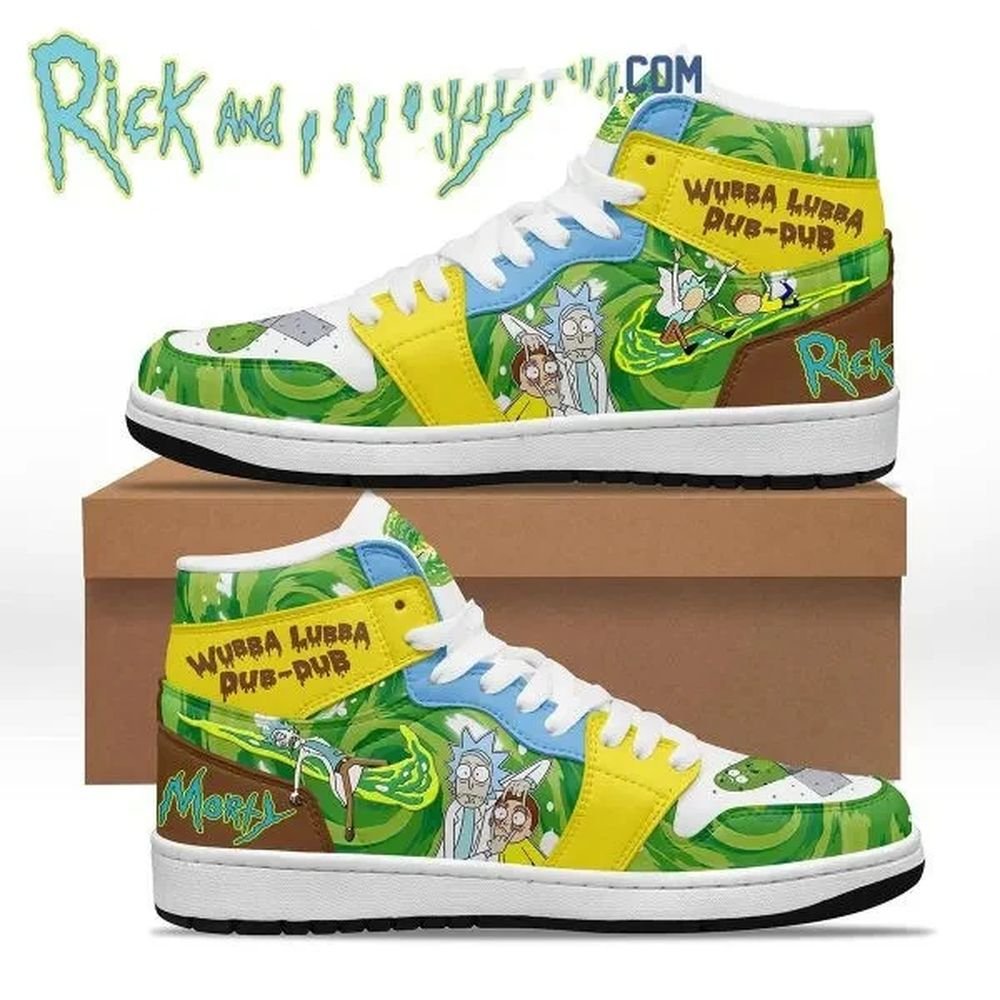 Rick & Morty | High - Tops / Custom Shoes | Unisex Fashion Trainers | Cartoon / Movie / Gamers.JustSmoke.Me