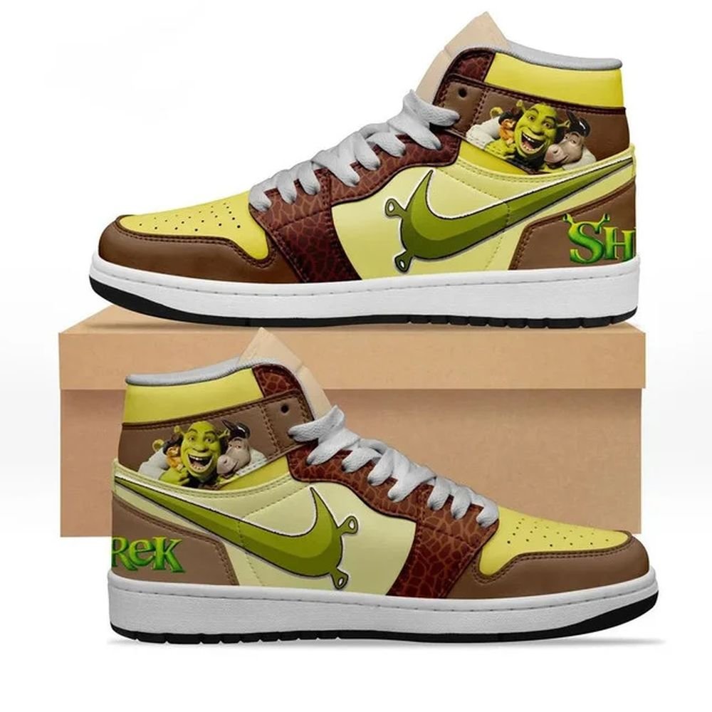 Shrek| High - Tops / Custom Shoes | Unisex Fashion Trainers | Cartoon / Movie / Gamers.JustSmoke.Me