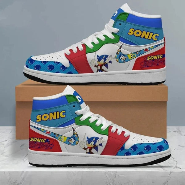 Sonic The Hedgehog | High - Tops / Custom Shoes | Unisex Fashion Trainers | Cartoon / Movie / Gamers. #1JustSmoke.Me