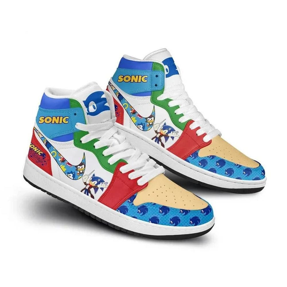 Sonic The Hedgehog | High - Tops / Custom Shoes | Unisex Fashion Trainers | Cartoon / Movie / Gamers. #1JustSmoke.Me