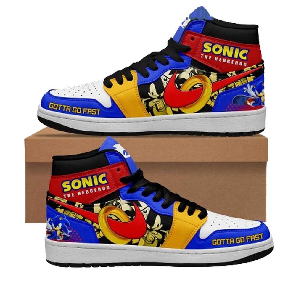 Sonic The Hedgehog | High - Tops / Custom Shoes | Unisex Fashion Trainers | Cartoon / Movie / Gamers. #2JustSmoke.Me