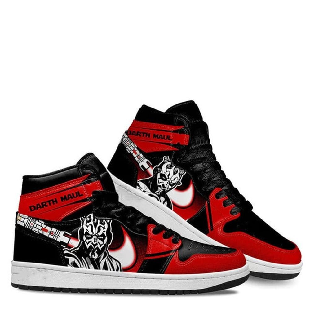 Star Wars | Darth Maul | New High - Tops | Custom Fashion Trainers | Cartoon / Movie / Gamers.JustSmoke.Me