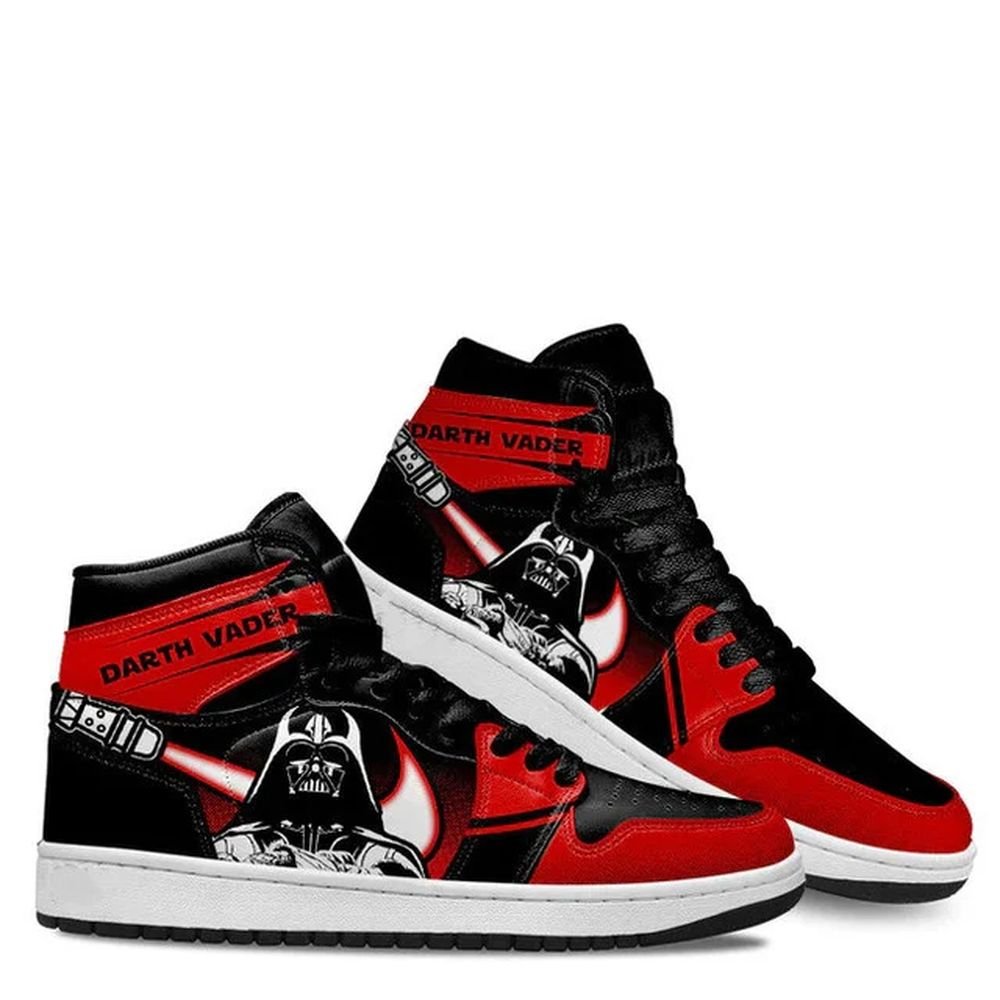 Star Wars | Darth Vader Hype | New High - Tops | Custom Fashion Trainers | Cartoon / Movie / Gamers.JustSmoke.Me