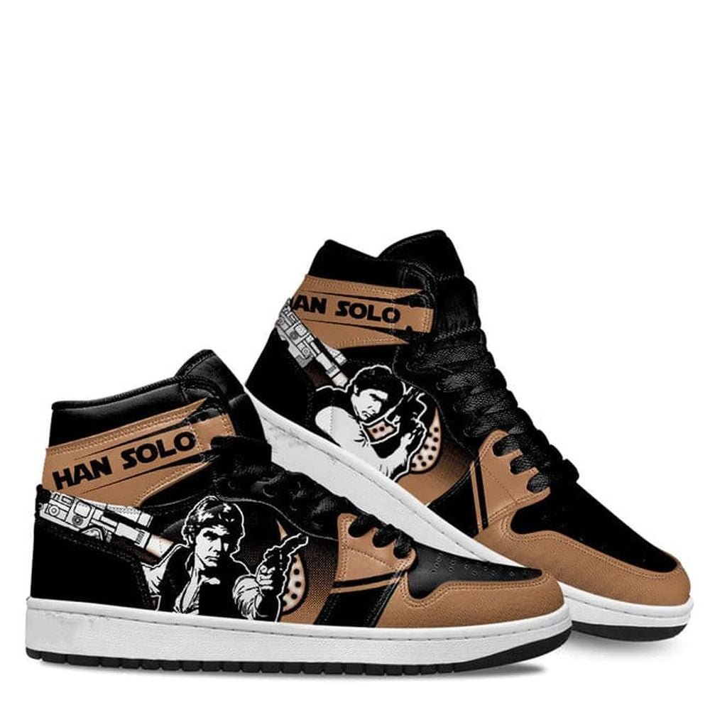 Star Wars | Han - Solo | New High - Tops | Custom Fashion Trainers | Cartoon / Movie / Gamers.JustSmoke.Me