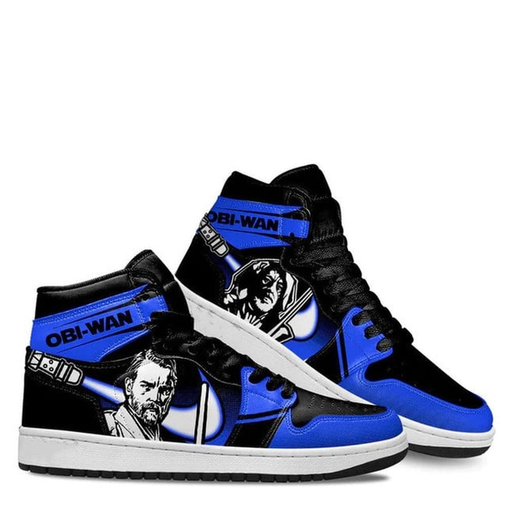 Star Wars | Obi - Wan | New High - Tops | Custom Fashion Trainers | Cartoon / Movie / Gamers.JustSmoke.Me