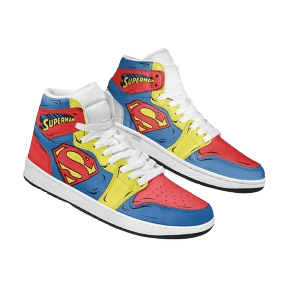 Superman | New High - Tops | Custom Fashion Trainers | Cartoon / Movie / Gamers.JustSmoke.Me