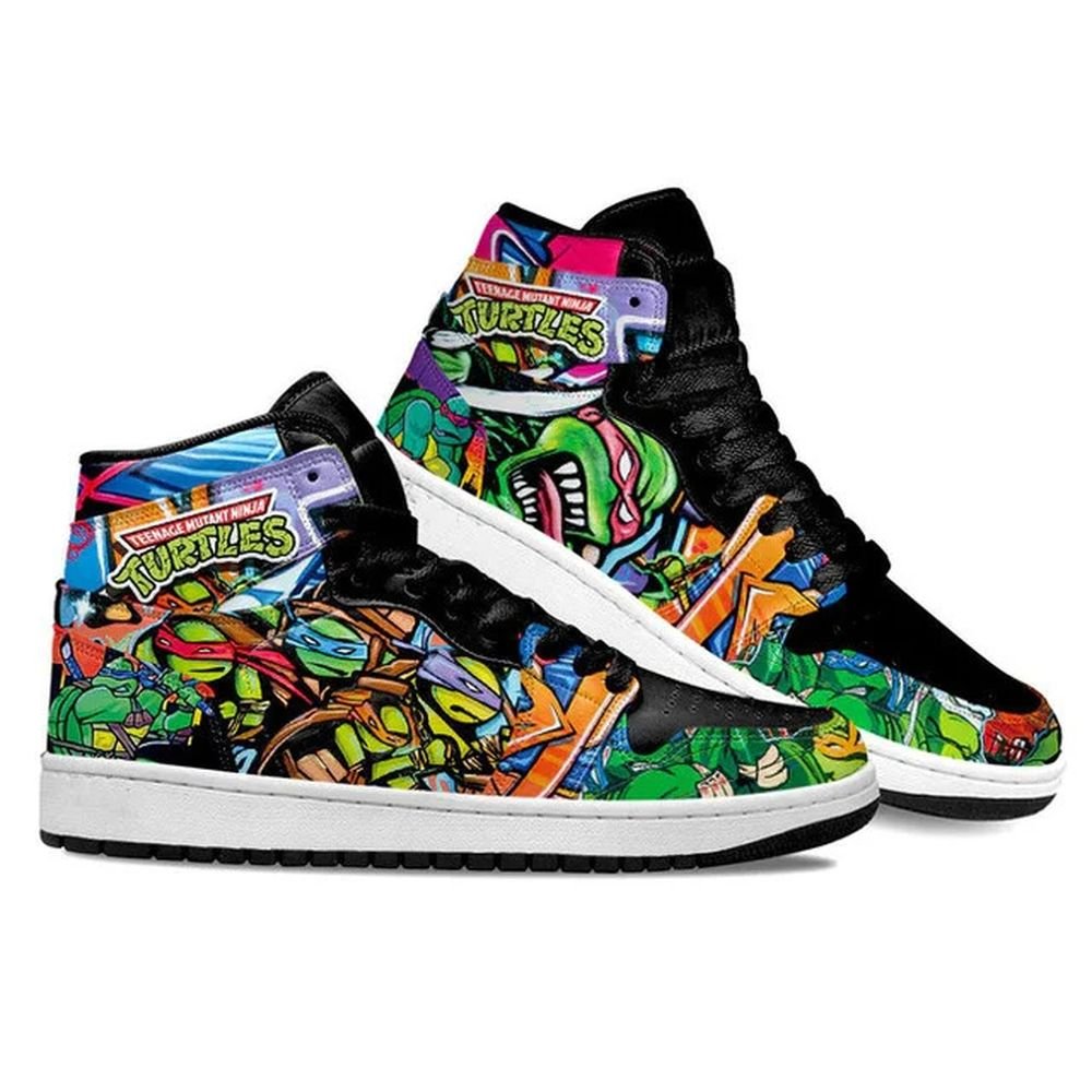 Teenage Mutant Ninja Turtles #1 | New High - Tops | Custom Fashion Trainers | Cartoon / Movie / Gamers.JustSmoke.Me