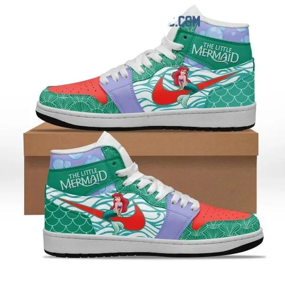 The Little Mermaid | High - Tops / Custom Shoes | Unisex Fashion Trainers | Cartoon / Movie / Gamers.JustSmoke.Me