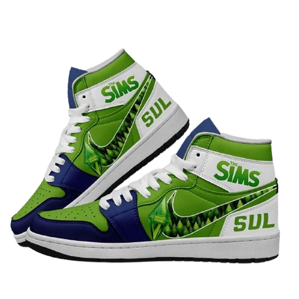 The Sims | High - Tops / Custom Shoes | Unisex Fashion Trainers | Cartoon / Movie / Gamers.JustSmoke.Me