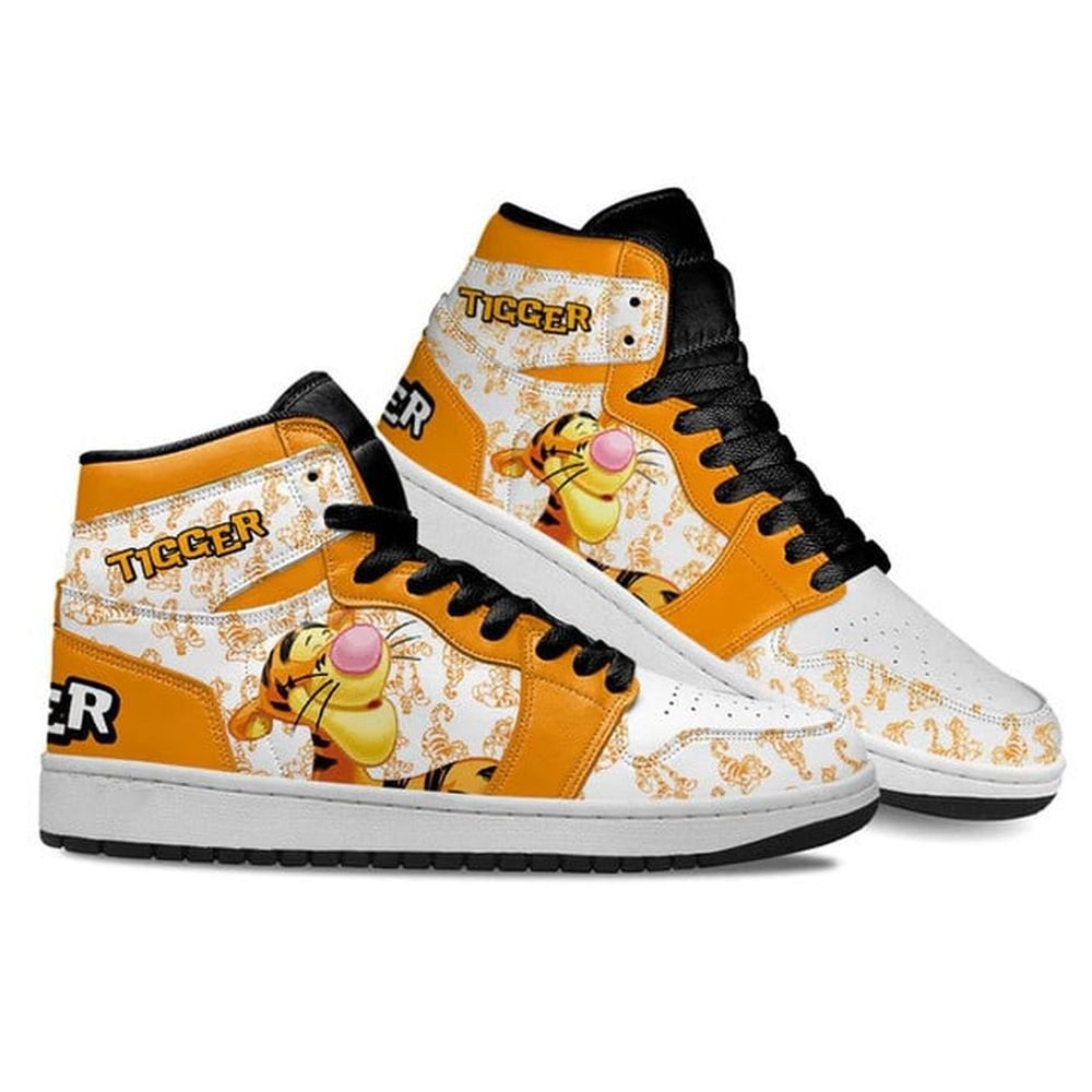 Tigger The Tiger | New High - Tops | Custom Fashion Trainers | Cartoon / Movie / Gamers.JustSmoke.Me