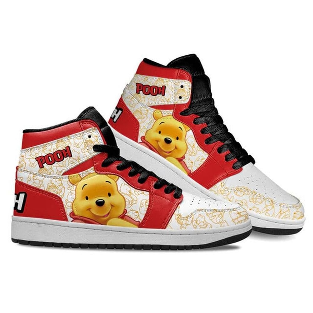 Winnie The Pooh | New High - Tops | Custom Fashion Trainers | Cartoon / Movie / Gamers.JustSmoke.Me