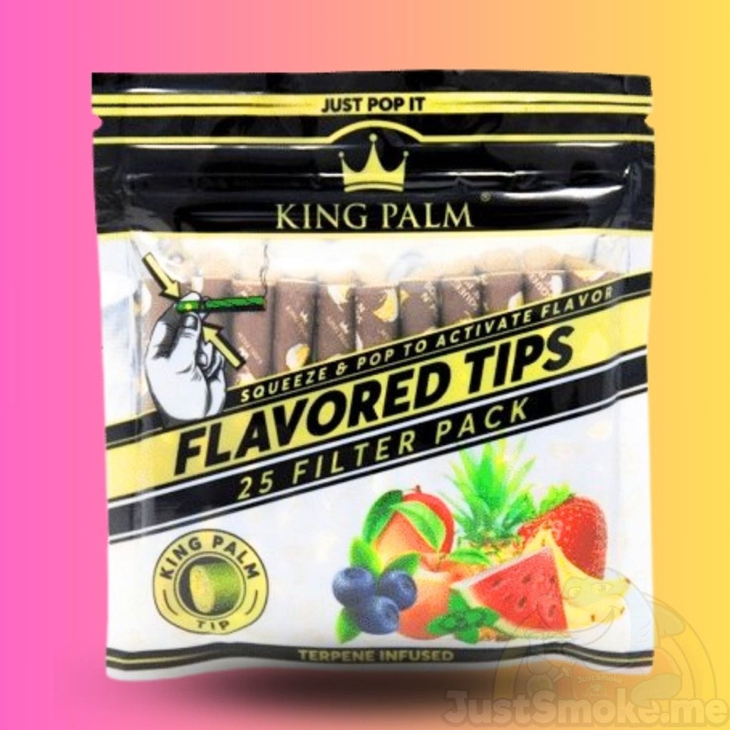 King Palm | 25 Banana Cream | Flavoured Filter Tips - 7mmJustSmoke.Me