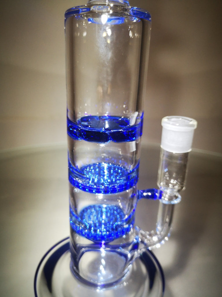 14” Inch Beaker Bongs Double LV Large Tall Water Pipe Hookah