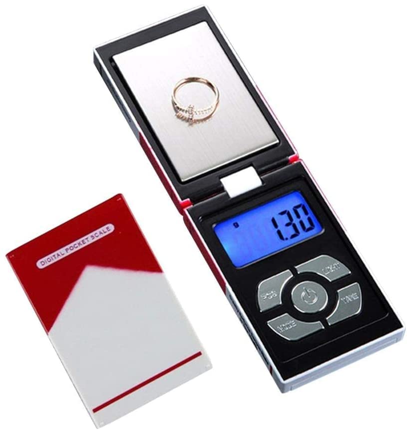 Digital Pocket Scale, 200g/0.01g Portable High Precision Jewelry Weight Electronic Digital Scale Gram Mini Scale Portable Weighting LCD Display, for Jewellery, Drug, CoffeeJustSmoke.Me