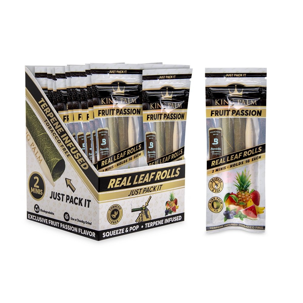 King Palm | Fruit Passion | Cordia Leaf - Blunt Wraps & Cones - 1.gJustSmoke.Me