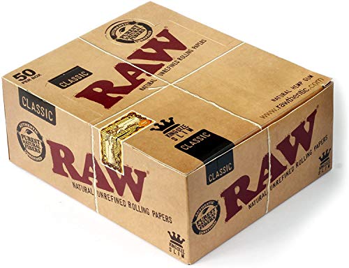 Full Box of 50 RAW Classic Rolling Papers Classic Kingsize Slim Free P&P CheapJustSmoke.Me