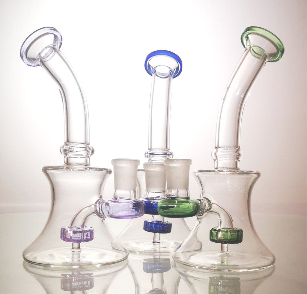 New Glass | 7 Inch Bong | Popular & Strong Design | Glass Water Bong | Smoking Bong | Oil rigJustSmoke.Me