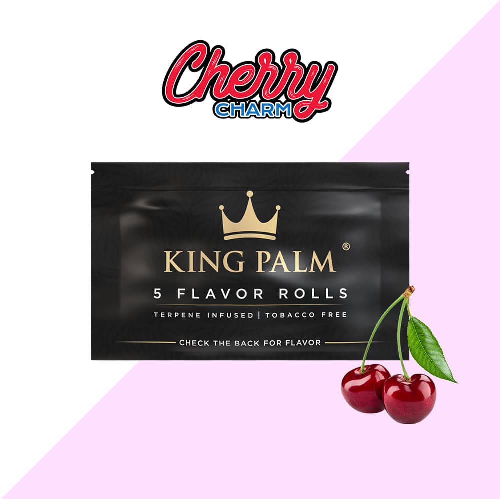 King Palm | 5 Cherry Charm | Cordia Leaf / Blunt Wraps & Pre RollsJustSmoke.Me