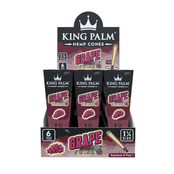 King Palm | 6 Grape Swish | Flavoured Hemp Cone | Pre Rolls | Blunt Wrap - Justsmoke.meJustSmoke.Me