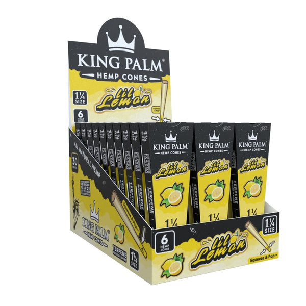 King Palm | 6 Lil Lemon | Pre Rolled | Hemp Cones & BluntsJustSmoke.Me