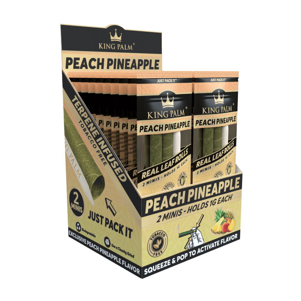 King Palm | Peach Pineapple | Cordia Leaf / Flavoured Blunt WrapsJustSmoke.Me