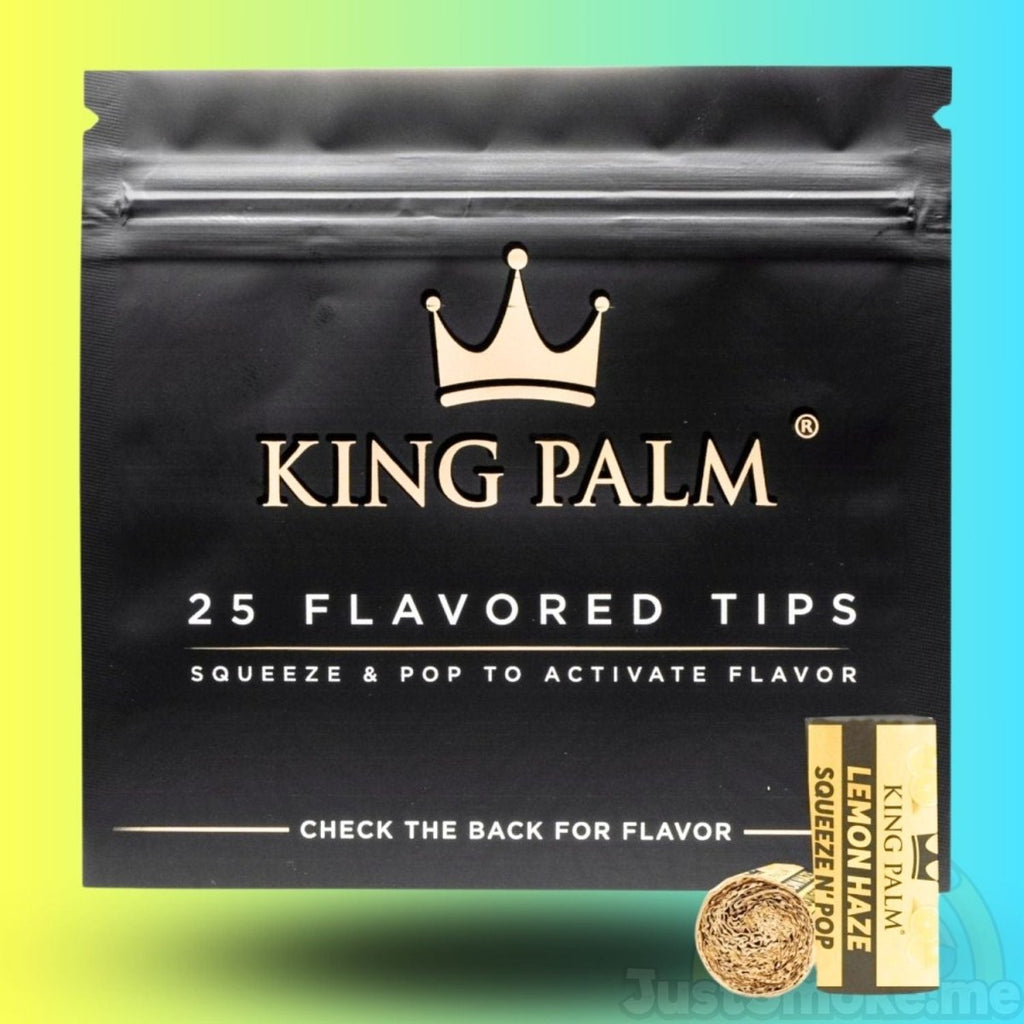 King Palm | Lemon Haze | Squeeze & Pop Filter Tips (25 Pack)JustSmoke.Me