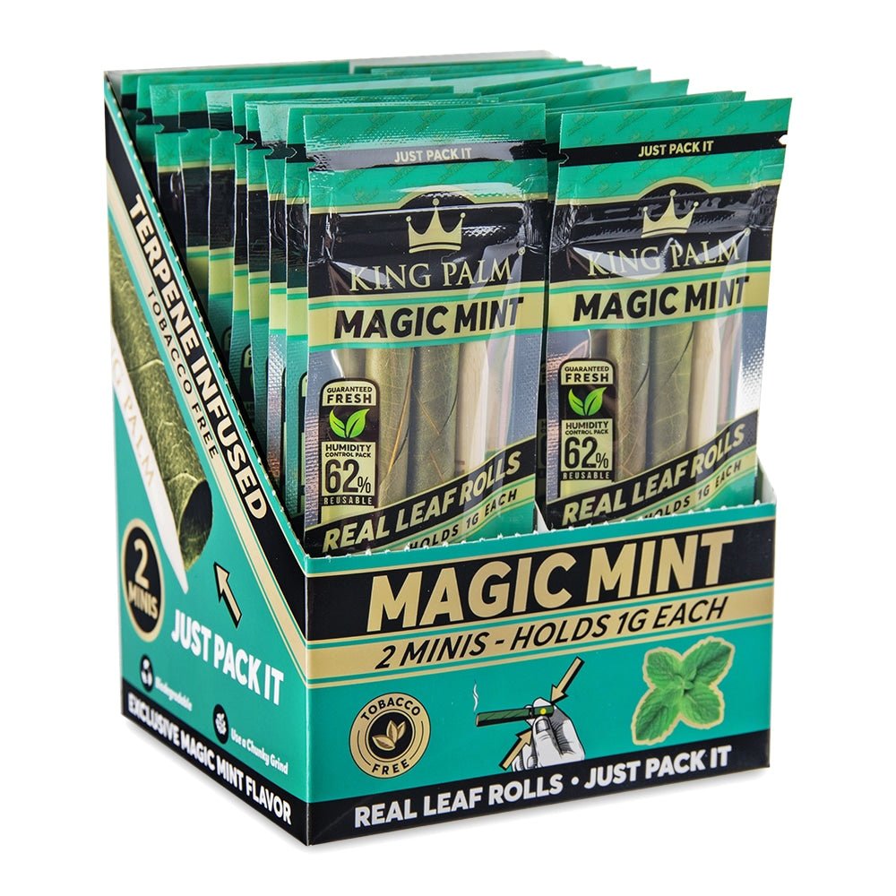 King Palm | Magic Mint | Cordia Leaf - Flavoured Blunt Wraps Slim 1.5gJustSmoke.Me