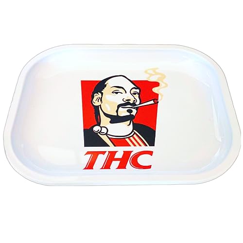 Metal Rolling Tray Gloss Print & Enforced Edges - Tobacco Smoking Accessories (Rolling Tray)JustSmoke.Me