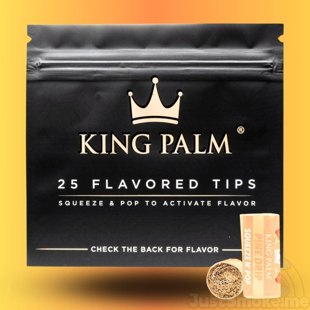 King Palm | Pine Drip | Squeeze & Pop Filter Tips (25 Pack)JustSmoke.Me