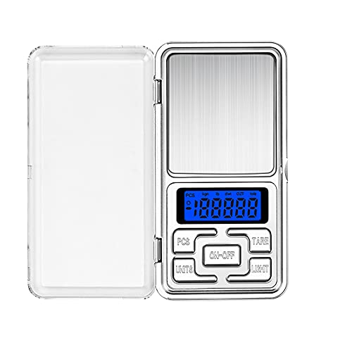 Portable Digital Weighing Scale 0.01g x 200g Precise Mini Pocket Scale For Gold Jewellery Collectibles Food Herbs and Coffee with Back-Lit LCD DisplayJustSmoke.Me