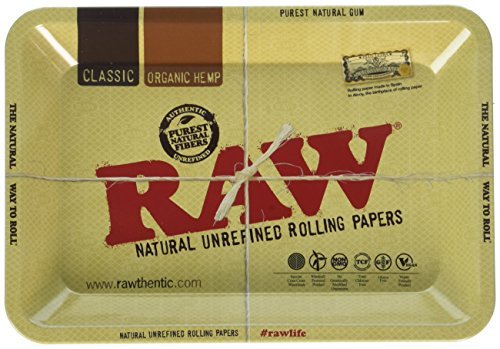 Raw 1970's Style ''Mini'' Metal Rolling TrayJustSmoke.Me
