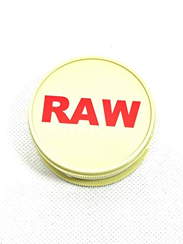 Raw Magnetic No.1 Herb Grinder Plastic 2 Parts 50mm Herb Tobacco Shark Teeth Grinder by Sky Online Shopping (Gold)JustSmoke.Me